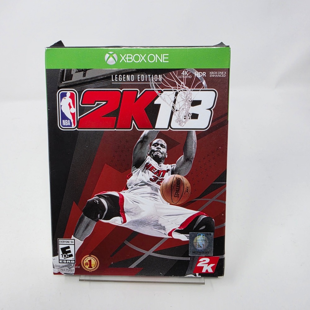 NBA 2K18 Legend Edition Xbox One 4K Ultra HD HDR Shaq Cover Sports Game